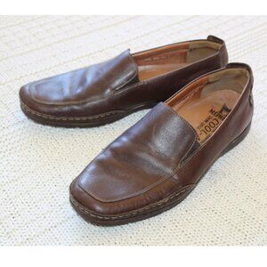 Mephisto Men's Edlef Slip on Brown Leather Shoes Size 10 US Loafer Cool Air